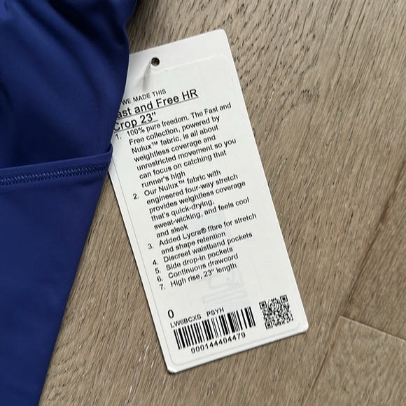 NWT fast and free high rise tight 23" psychic size 0 lululemon - Picture 3 of 14